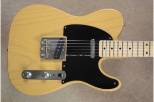 Butterscotch Nitrocellulose finish op een Ash Body