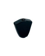 Mechaniekknoppen, metaal, zwart, schroefmodel, 19x20mm, 6-pack