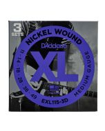 D'Addario EXL Nickel Round Wound snarenset elektrisch