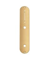 Control plate, gold, 32x160mm, Tele, 9,5mm holes for inch pots