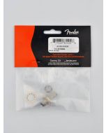 Fender Genuine Replacement Part 2-pole chassis connector jacks nickel 6 3mm .276 bushing depth 3/8 32  thread