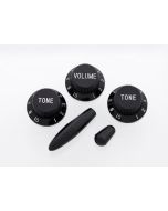 Knoppen set Strat zwart US