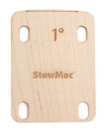 StewMac neck shim 1.00 degree shaped for electric bolt-on neck guitar