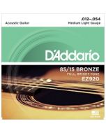 D'Addario 85/15 Bronze snarenset akoestisch, Medium Light 12-16-25-34-44-54