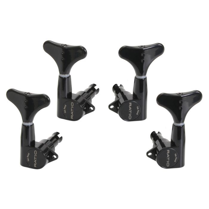 Graph Tech PRB-4220-B0 Ratio Bass Machine Heads with Y-Style Button - 4-String