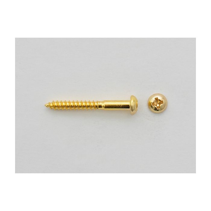 Tremolo schroeven Gold 6 st.