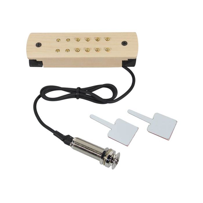 Soundhole pickup with solid maple cover