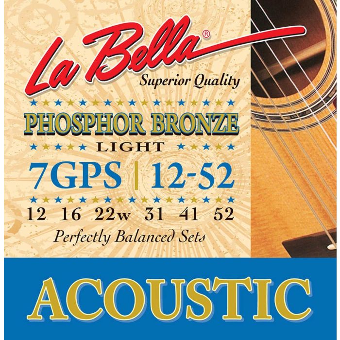La Bella string set acoustic light