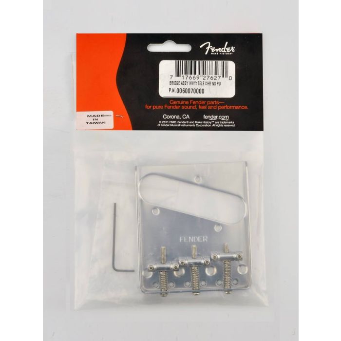 Fender Genuine Replacement Part bridge assembly Highway One Tele chrome 