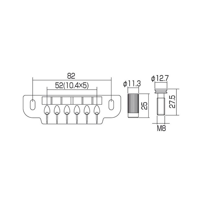 Gotoh 510-UB brug satin chrome