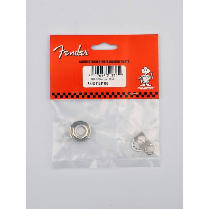 Fender Genuine Replacement Part Telecaster jack ferrule cup Nickel