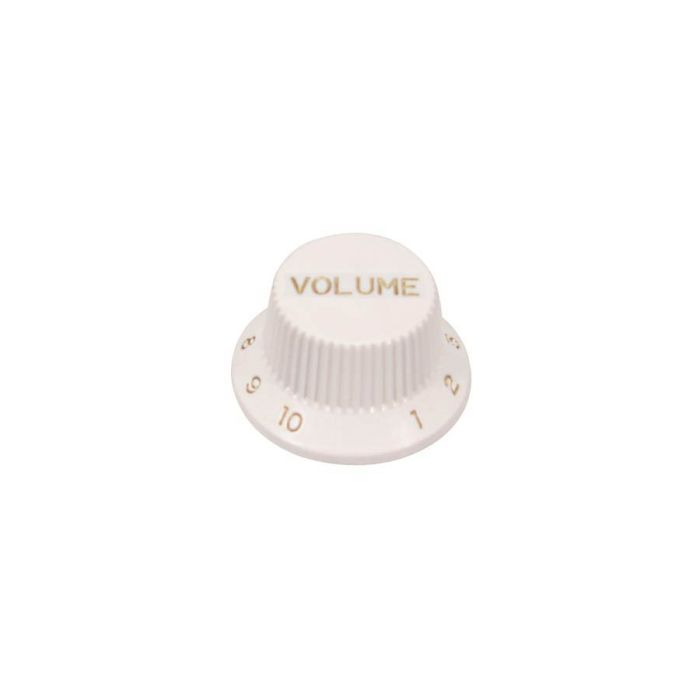 Bell knob,Strat, white, volume