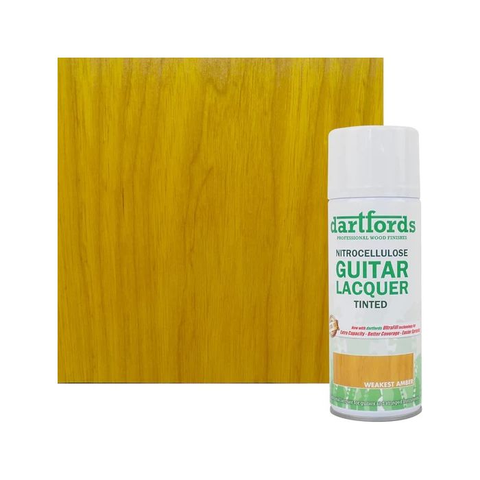 Dartfords Nitrocellulose Lacquer Weakest Amber - 400ml aerosol