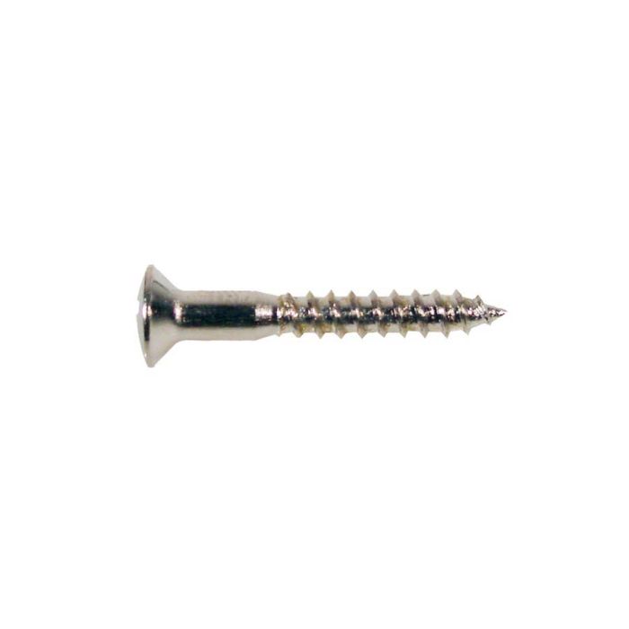 Screw, nickel, 3,5x25mm, 12pcs, oval countersunk