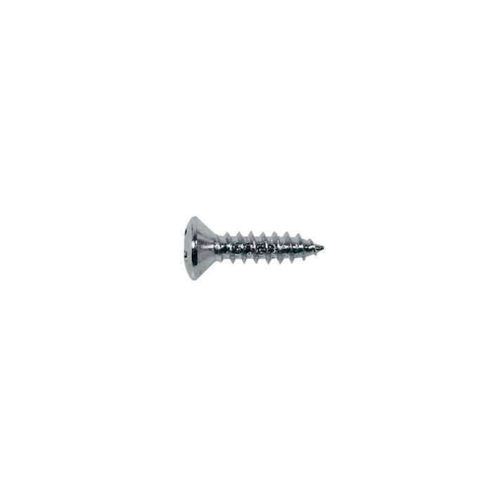 Screw, nickel, 3x12mm, 12pcs, oval countersunk, tapping, for pickguard