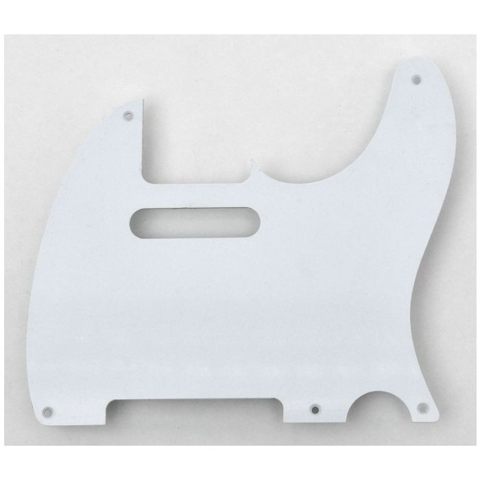 Pickguard Tele Wit 1 laags 5 gaats