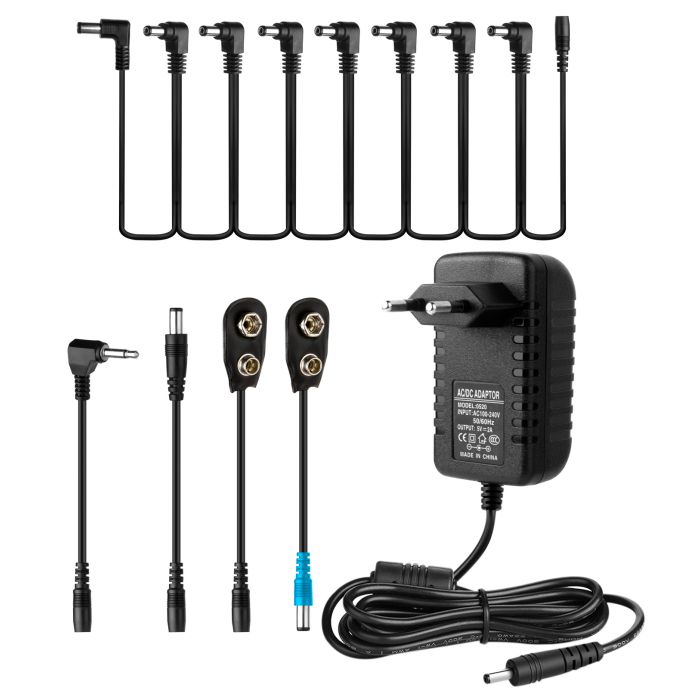 Caline CP-07B Power Supply 9V 1A + Kabel