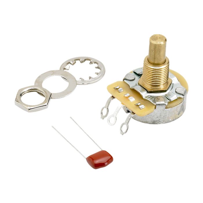 FenderĀ® 500K solid shaft Pot (V. or T.)