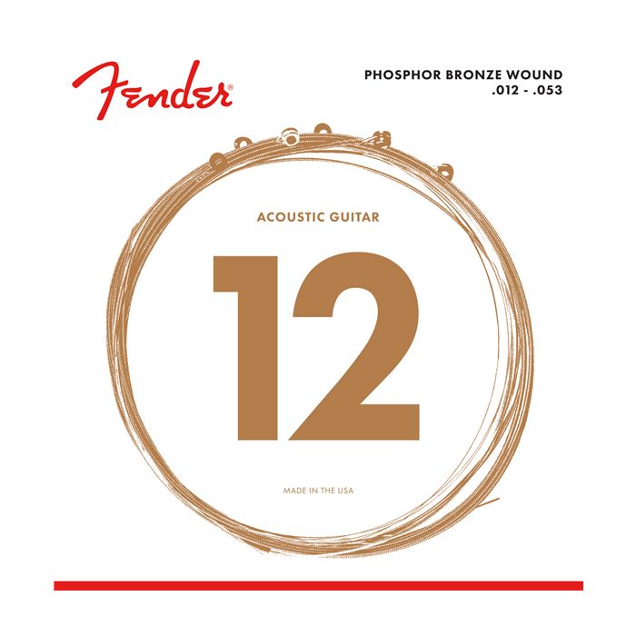 Fender® 60L Ac. Guitar Strings 012/053