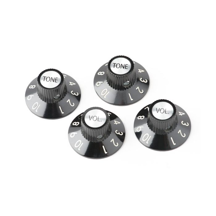 Fender® 72 Tele® Cst Pot Knobs black (4)