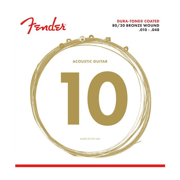 Fender® Dura-Tone Ac. Guitar Strings 010/048