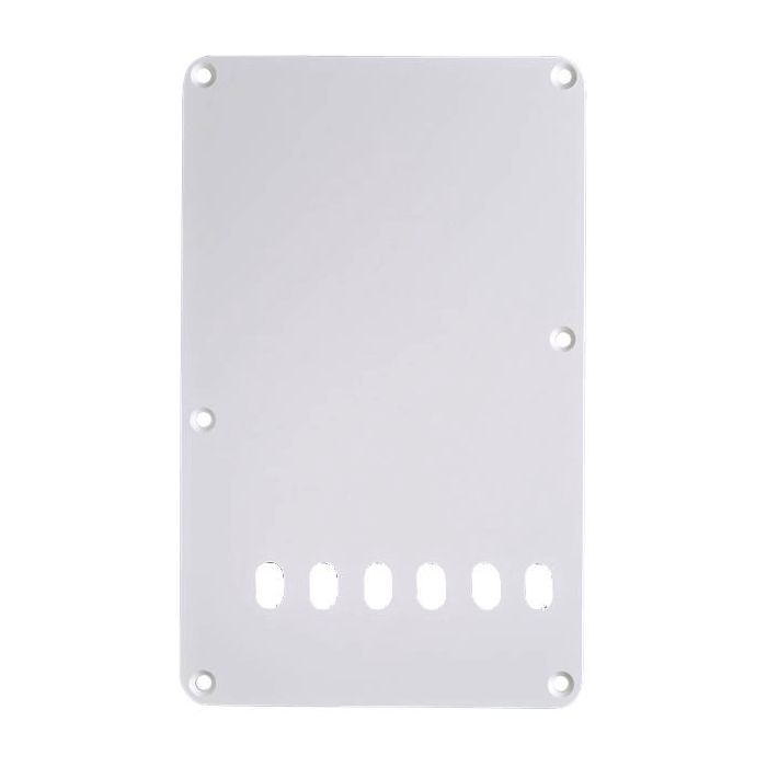 Fender® Strat® Backplate 1ply white 6h 