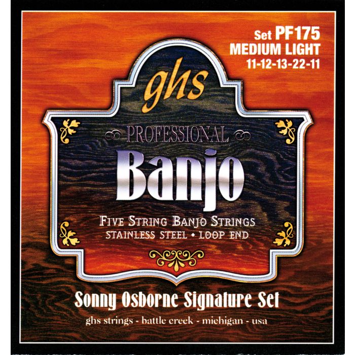 GHS PF 175 5-Str. Banjo String St. Steel
