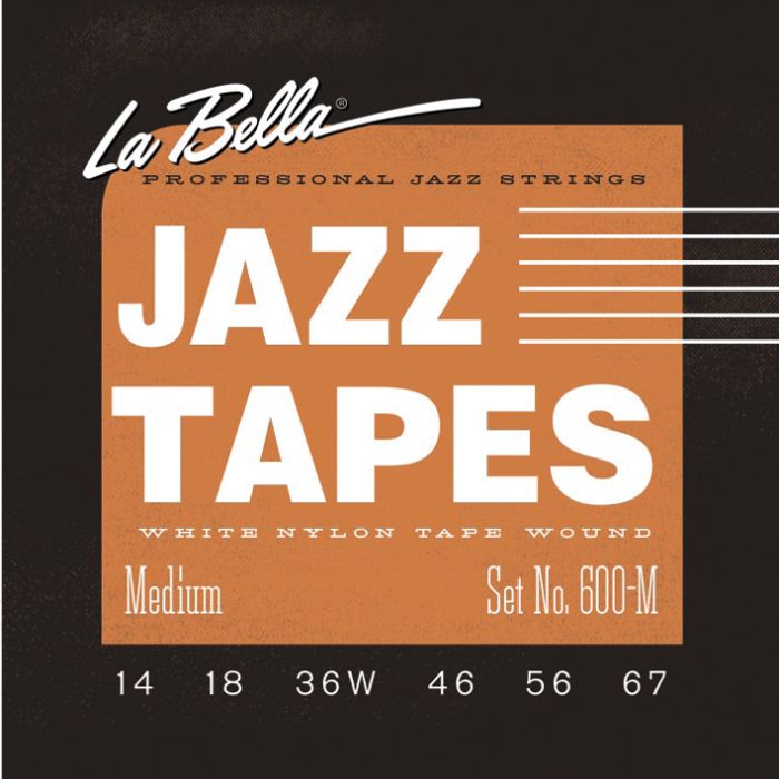 La Bella Jazz Tapes 600M Wh.Nylon Med. 