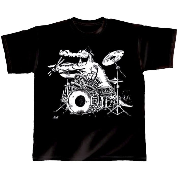 T-Shirt black Kroko Power S