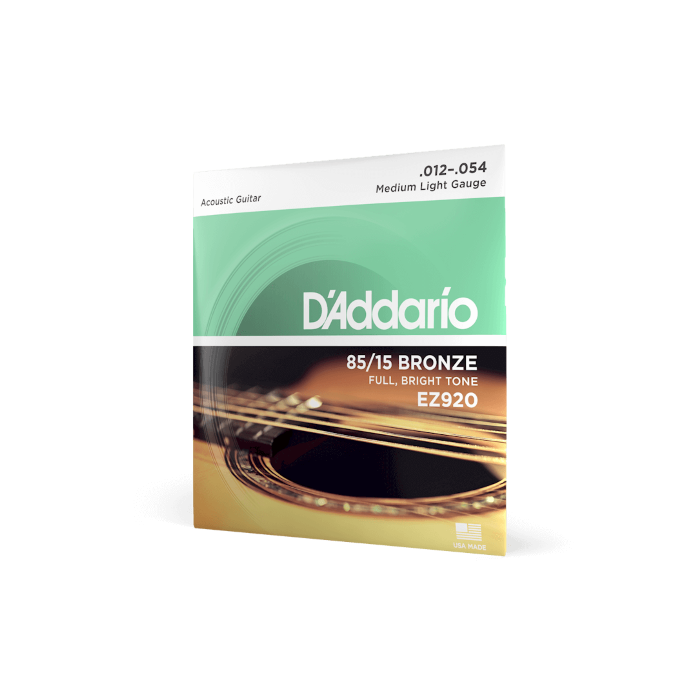 D'Addario 85/15 Bronze snarenset akoestisch, Medium Light 12-16-25-34-44-54