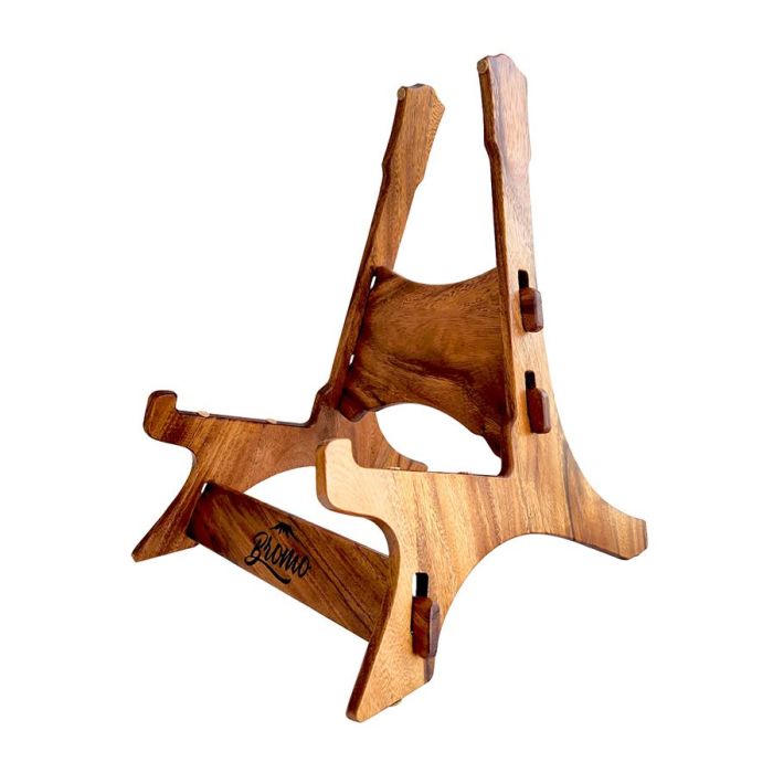 Bromo Blanc Series solid Trembesi wooden LOGO guitar stand