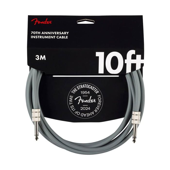Fender 10' Anniversary instrument cable, gray, 10'