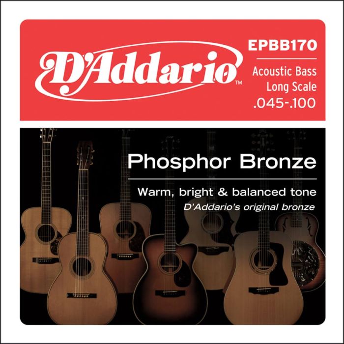 D'Addario Phosphor Bronze Bass snarenset akoestisch basgitaar