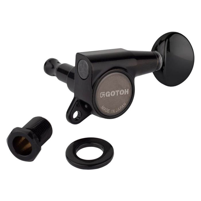 Gotoh SG381 machine heads with 05 buttons, 6L, black