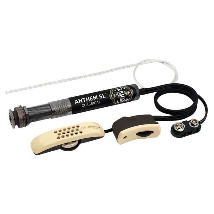 LR Baggs Anthem SL active microphone system with endpin preamp (volume control) for nylon strings