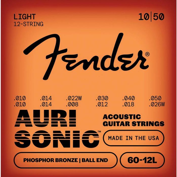 Fender AuriSonic string set acoustic 12, ph.bronze roundwound, ball end, 10-48