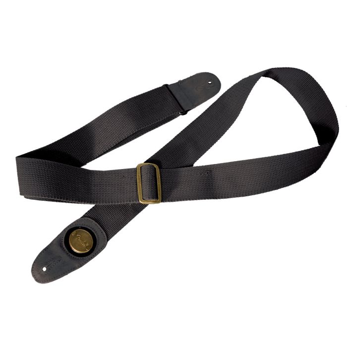 Fender strap Cotton / Leerenden black