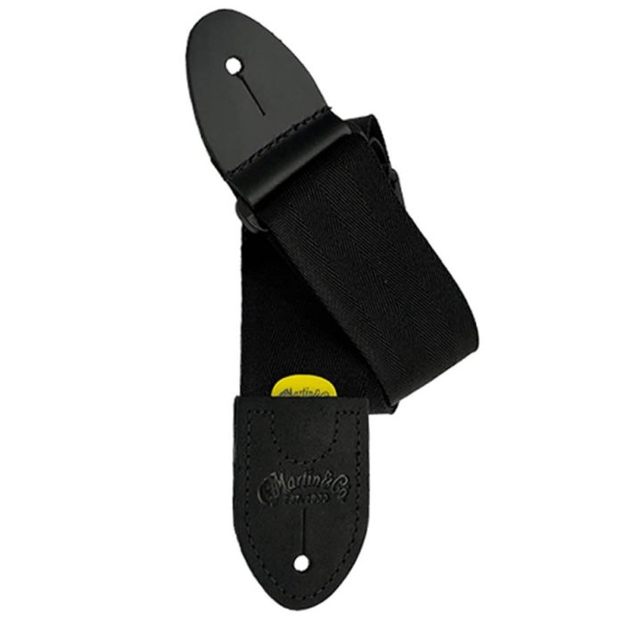 Martin woven guitar strap 2" with logo black