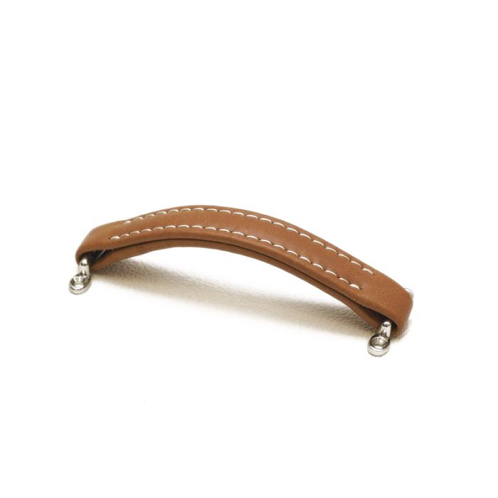 Handle Dog Bone Leather Look Light Brown