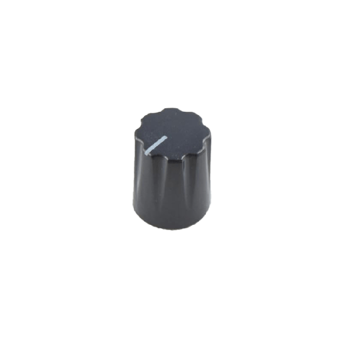 Knob Fluted Miniatur, black