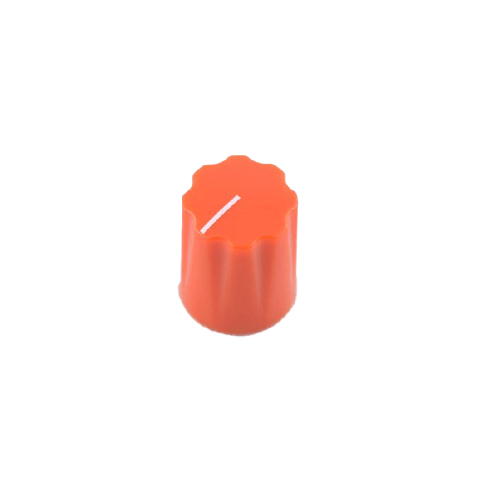 Knob Fluted Miniatur, orange