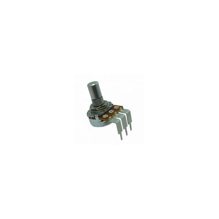 Alpha 250k log potmeter 16mm solid shaft PCB angled