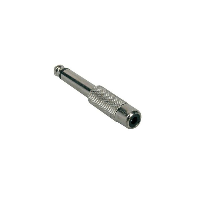 Verloop plug, RCA female 6,3mm jack male mono