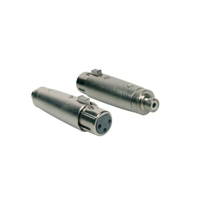 Verloop plug, XLR female metaal, RCA female