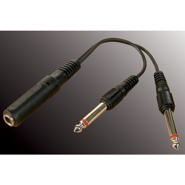 Jackplug mono - 2 x jack mono