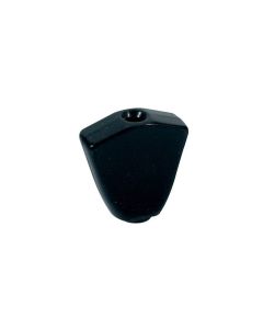 Mechaniekknoppen, metaal, zwart, schroefmodel, 19x20mm, 6-pack