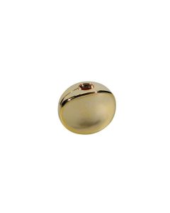 Mechaniekknoppen, metaal, verguld, schroefmodel, 18x14mm, 6-pack