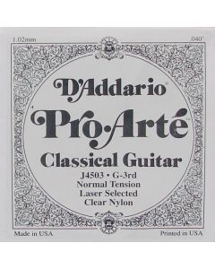 D'Addario Classics G-3 snaar voor klassieke gitaar
