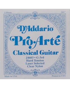 D'Addario Classics G-3 snaar voor klassieke gitaar