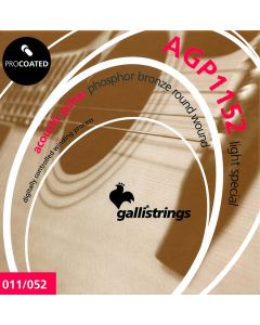 Galli ProCoated Phosphor Bronze string set acoustic, phosphor bronze wound, special light, 011-052